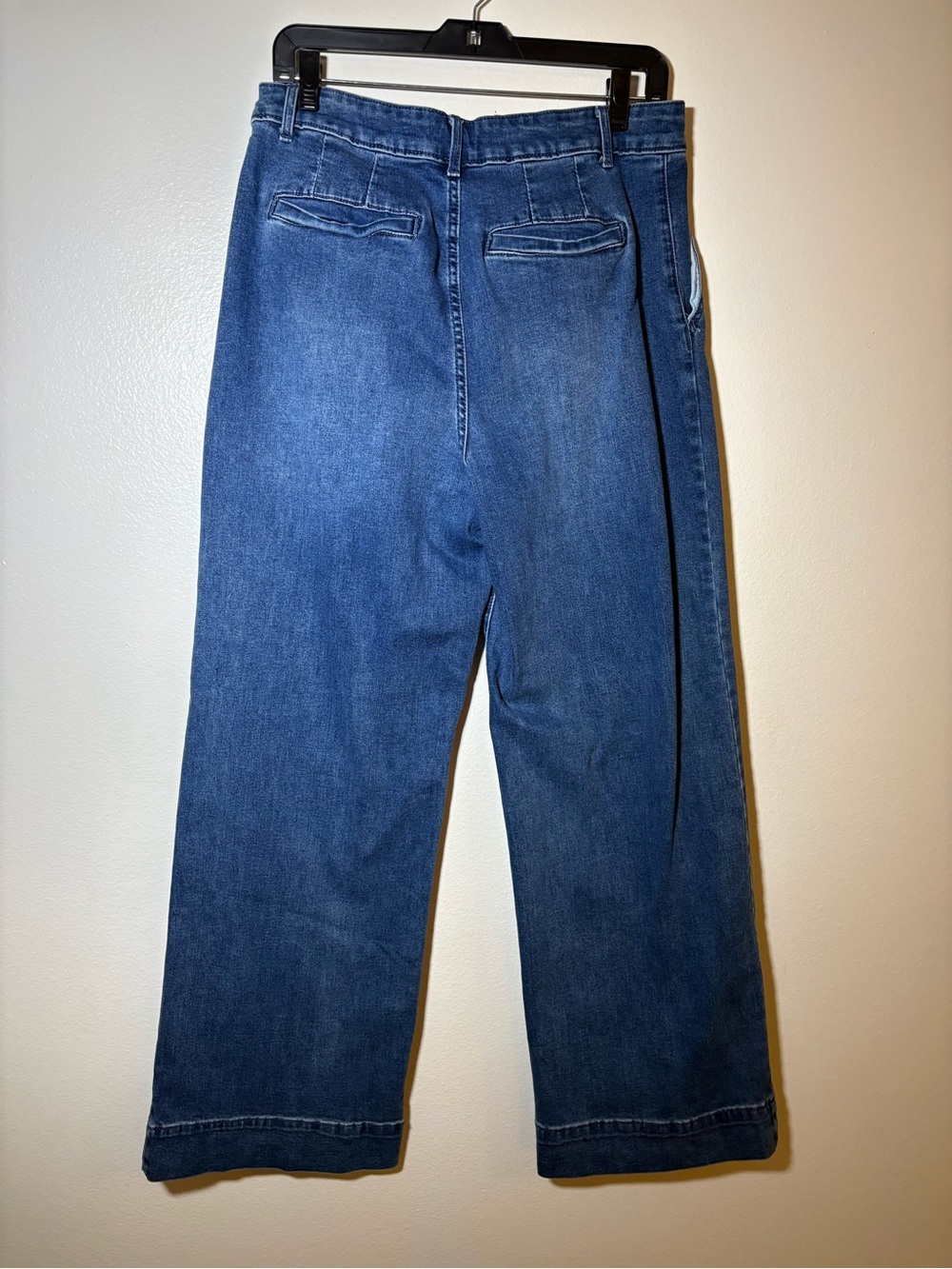 Bagatelle Collection High Rise Pleated Wide Leg Trouser Jeans Quiet Luxury Sz 31 - Picture 8 of 11